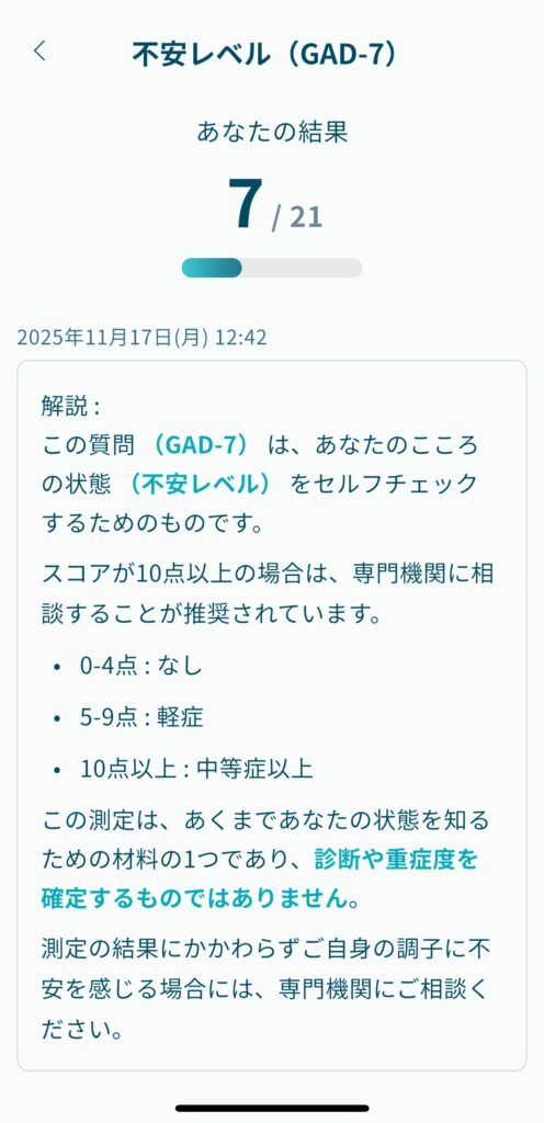 不安レベルの測定画像
