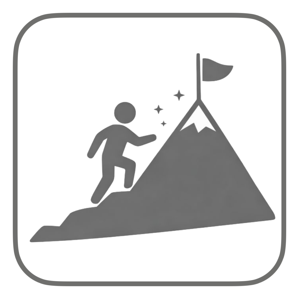 山登り受験イラスト